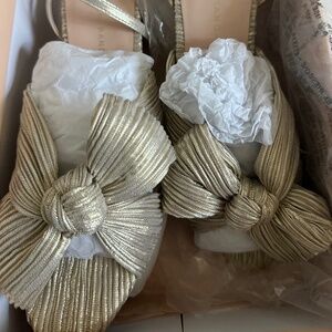 Loeffler Randal Bow Platinum Heel